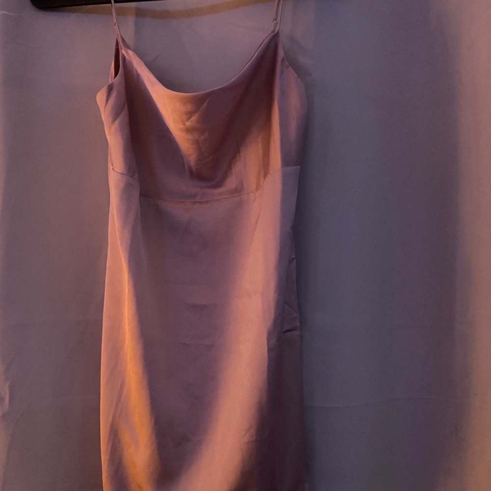 Pink Silky Dress